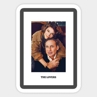 The Lovers Tarot Card - Anne Bancroft and Mel Brooks Sticker